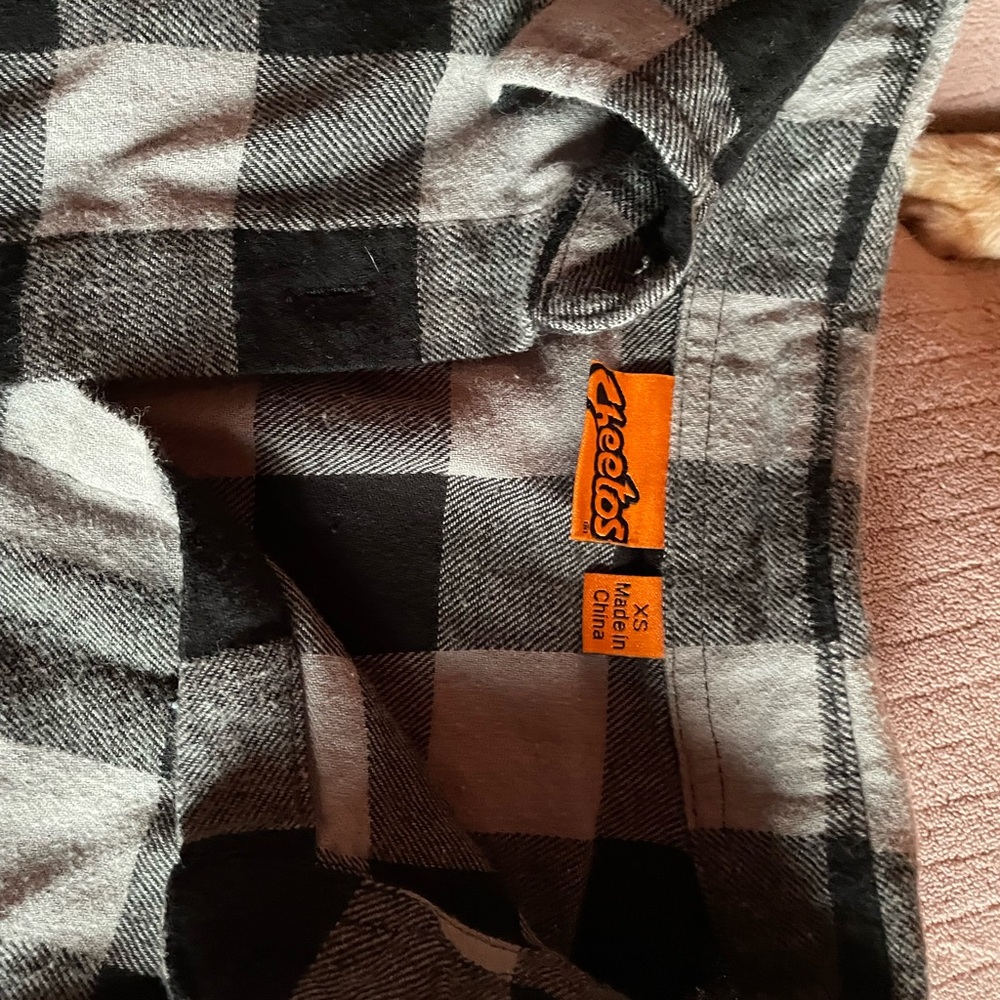 Women's Black and Gray Plaid Button Down Shirt
